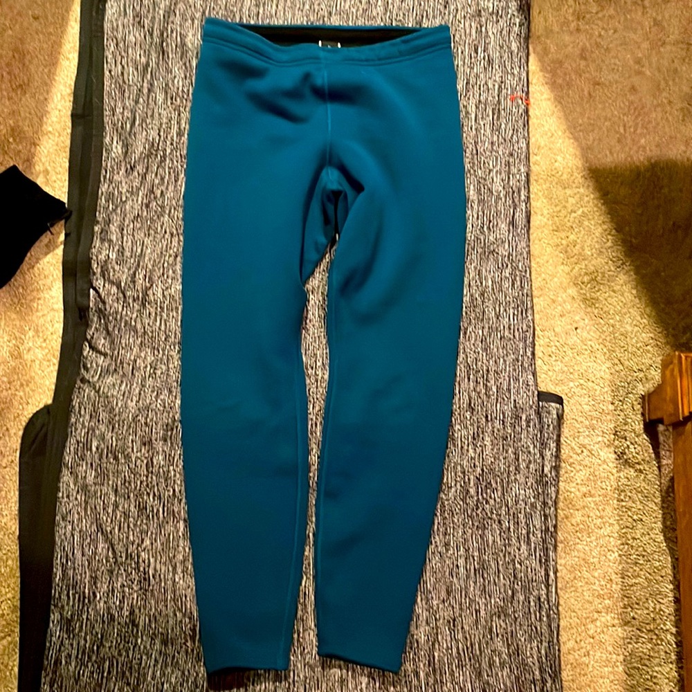 Patagonia dark teal warm up pants